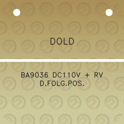 dold-ba9036-dc110v-rv-dfolgpos