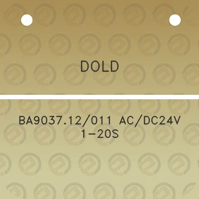 dold-ba903712011-acdc24v-1-20s