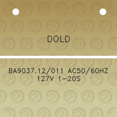 dold-ba903712011-ac5060hz-127v-1-20s