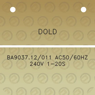 dold-ba903712011-ac5060hz-240v-1-20s