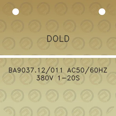 dold-ba903712011-ac5060hz-380v-1-20s