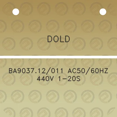 dold-ba903712011-ac5060hz-440v-1-20s