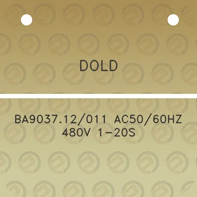 dold-ba903712011-ac5060hz-480v-1-20s