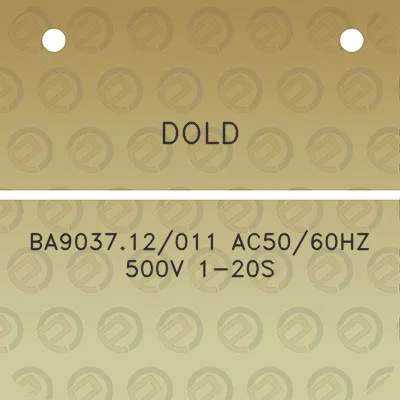 dold-ba903712011-ac5060hz-500v-1-20s