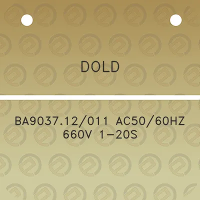 dold-ba903712011-ac5060hz-660v-1-20s