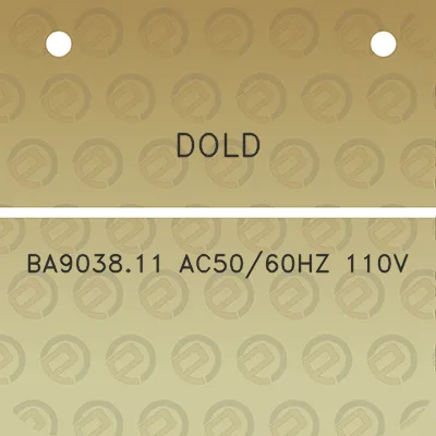 dold-ba903811-ac5060hz-110v