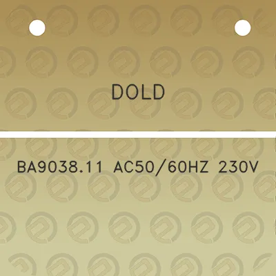 dold-ba903811-ac5060hz-230v