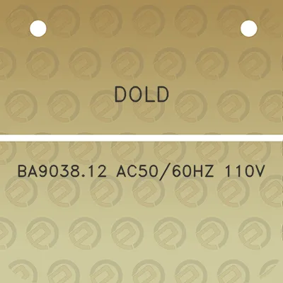 dold-ba903812-ac5060hz-110v