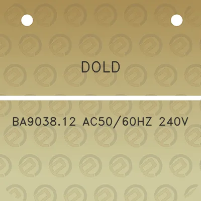 dold-ba903812-ac5060hz-240v