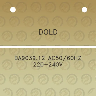 dold-ba903912-ac5060hz-220-240v