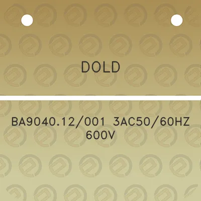 dold-ba904012001-3ac5060hz-600v