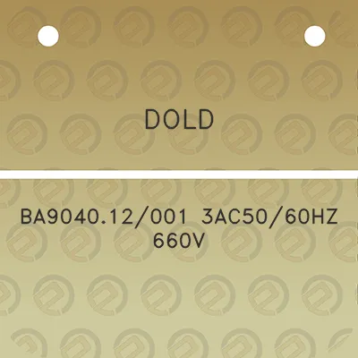 dold-ba904012001-3ac5060hz-660v