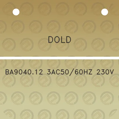 dold-ba904012-3ac5060hz-230v