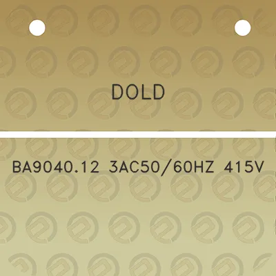 dold-ba904012-3ac5060hz-415v