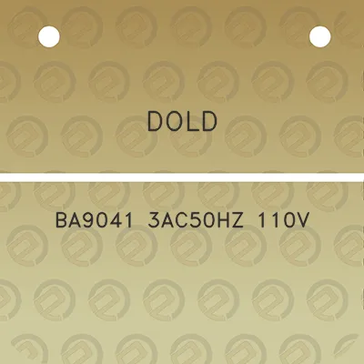 dold-ba9041-3ac50hz-110v