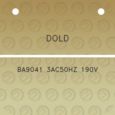 dold-ba9041-3ac50hz-190v