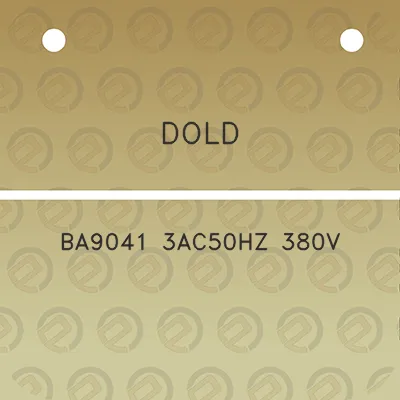 dold-ba9041-3ac50hz-380v