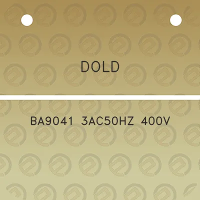 dold-ba9041-3ac50hz-400v