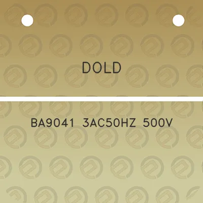 dold-ba9041-3ac50hz-500v