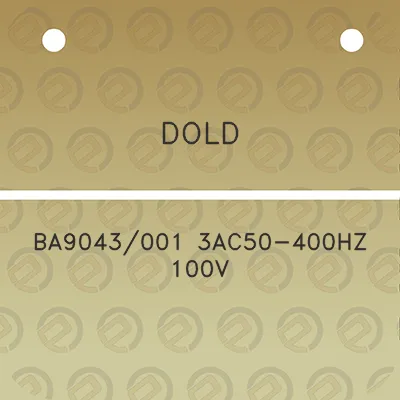 dold-ba9043001-3ac50-400hz-100v