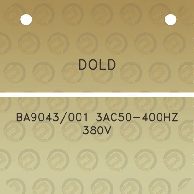 dold-ba9043001-3ac50-400hz-380v