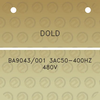 dold-ba9043001-3ac50-400hz-480v