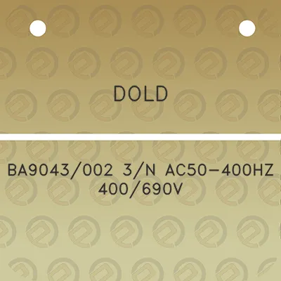 dold-ba9043002-3n-ac50-400hz-400690v