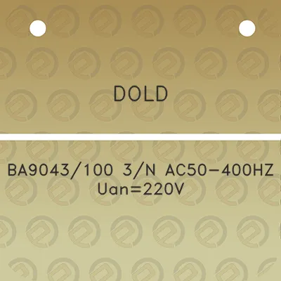 dold-ba9043100-3n-ac50-400hz-uan220v