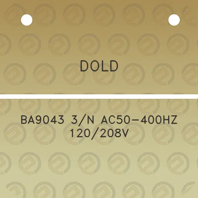 dold-ba9043-3n-ac50-400hz-120208v