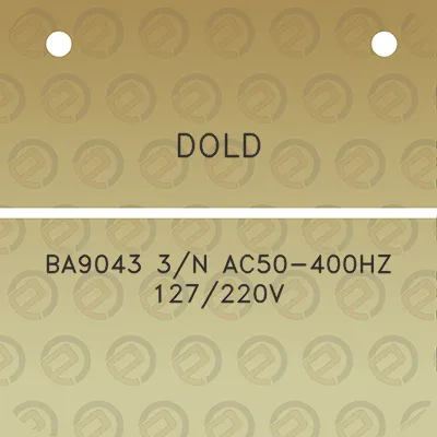 dold-ba9043-3n-ac50-400hz-127220v