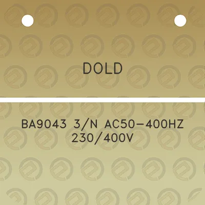 dold-ba9043-3n-ac50-400hz-230400v