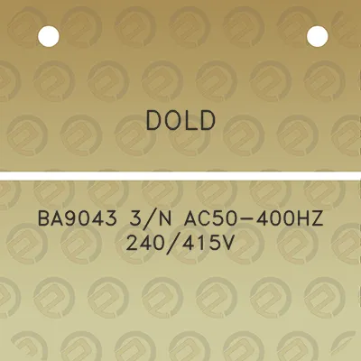 dold-ba9043-3n-ac50-400hz-240415v