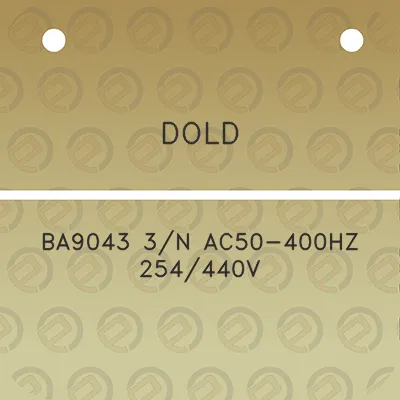 dold-ba9043-3n-ac50-400hz-254440v