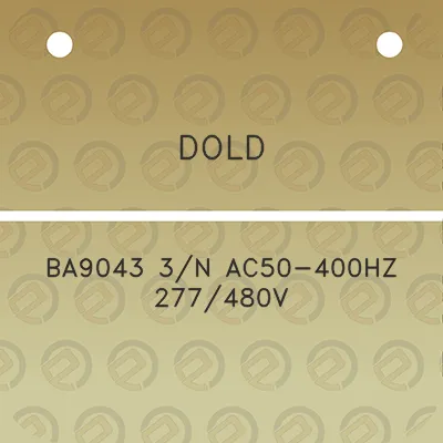 dold-ba9043-3n-ac50-400hz-277480v