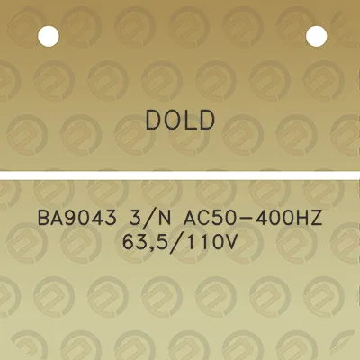 dold-ba9043-3n-ac50-400hz-635110v