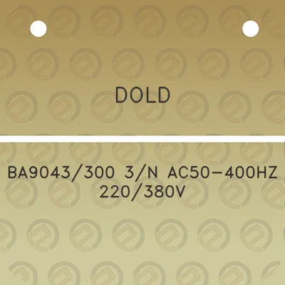 dold-ba9043300-3n-ac50-400hz-220380v