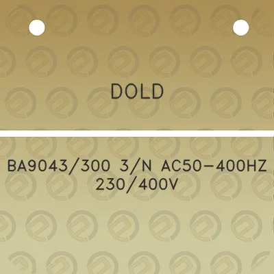 dold-ba9043300-3n-ac50-400hz-230400v