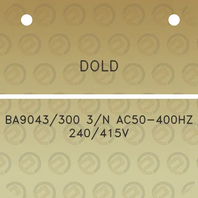 dold-ba9043300-3n-ac50-400hz-240415v