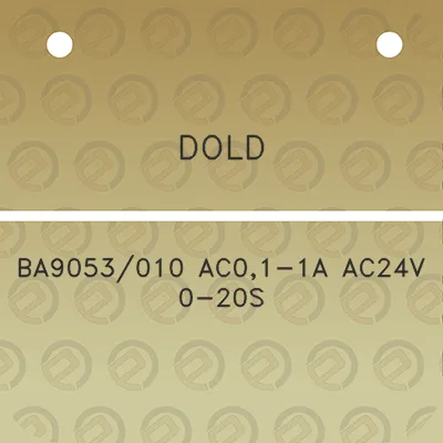 dold-ba9053010-ac01-1a-ac24v-0-20s