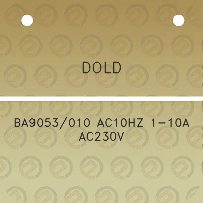 dold-ba9053010-ac10hz-1-10a-ac230v