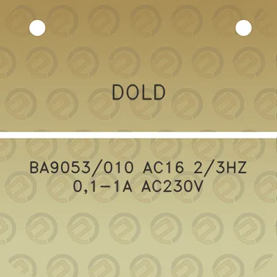 dold-ba9053010-ac16-23hz-01-1a-ac230v