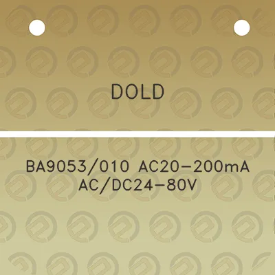 dold-ba9053010-ac20-200ma-acdc24-80v