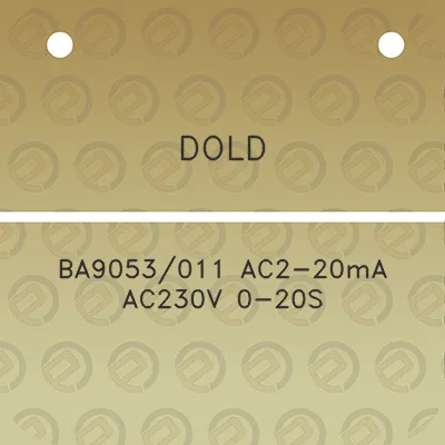 dold-ba9053011-ac2-20ma-ac230v-0-20s