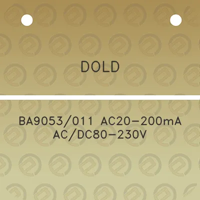 dold-ba9053011-ac20-200ma-acdc80-230v