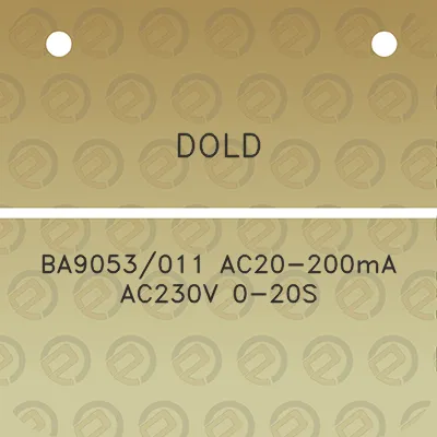 dold-ba9053011-ac20-200ma-ac230v-0-20s