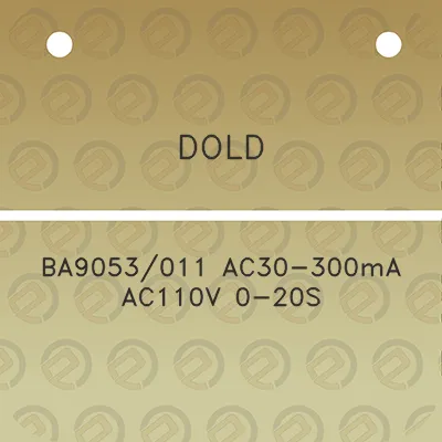 dold-ba9053011-ac30-300ma-ac110v-0-20s