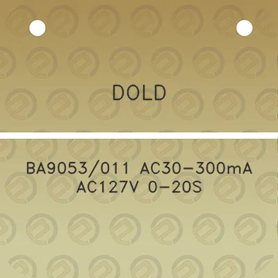 dold-ba9053011-ac30-300ma-ac127v-0-20s