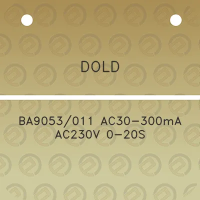 dold-ba9053011-ac30-300ma-ac230v-0-20s