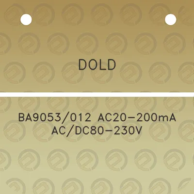 dold-ba9053012-ac20-200ma-acdc80-230v