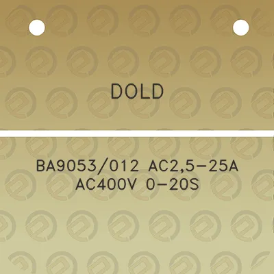 dold-ba9053012-ac25-25a-ac400v-0-20s